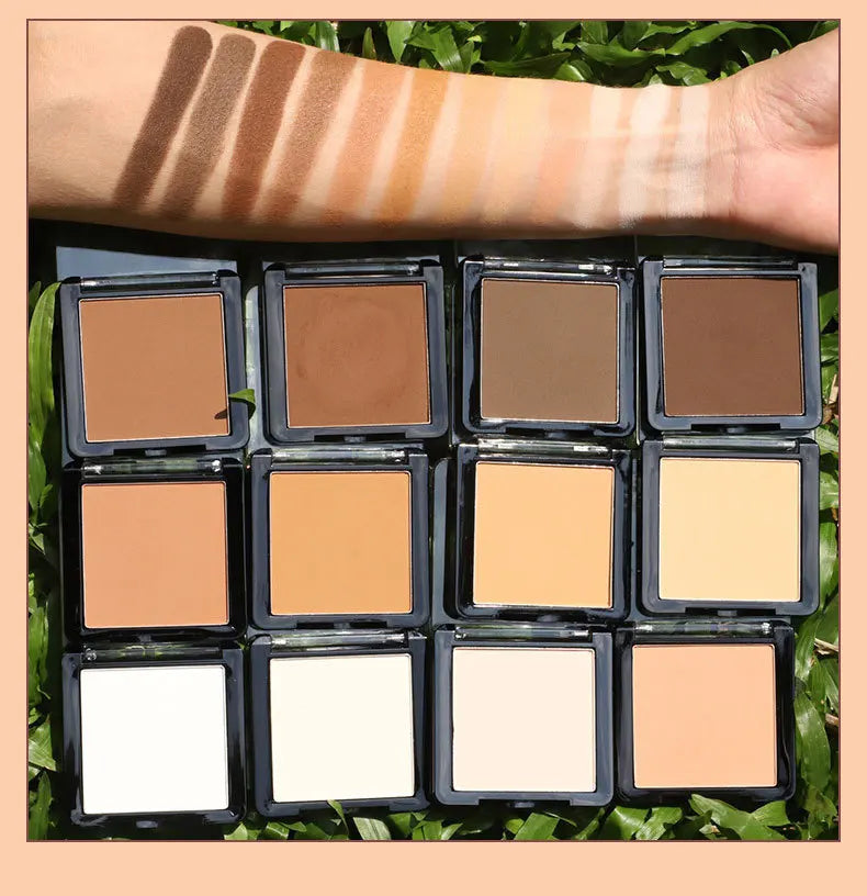 Vegan Makeup Full Coverage Face Concealer Palette Private Label Wearing Oil Free Matte Pressed Powder Matte Contour Concealer