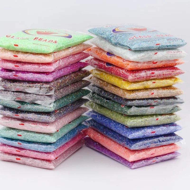 Factory Selling 2 Cut rainbow Glass Seed Beads Bulk Bag Wholesale