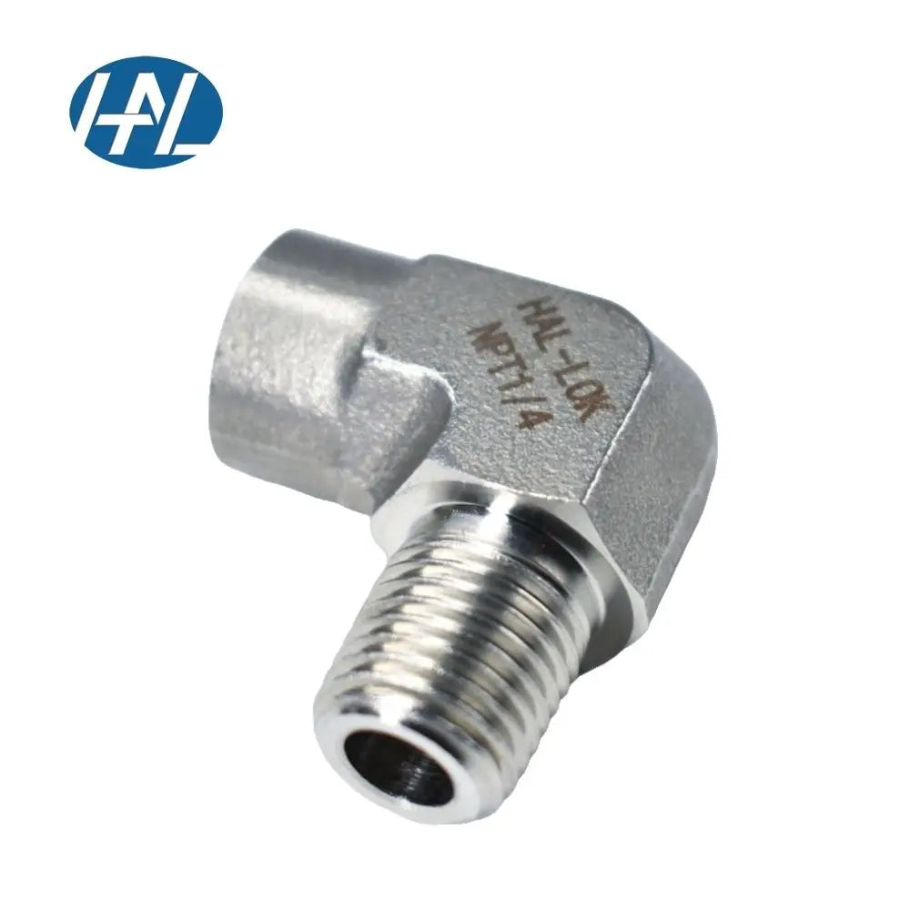 Forged Stainless Steel Male Female Elbow Pipe Fittings High-Pressure 90 Degrees NPT/BSP Thread Compression Fitting