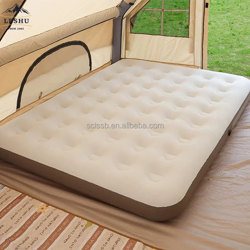 Comfortable Warm Double Portable Outdoor air Mattress Hit the Ground Single Thickened Folding Portable Inflatable air Bed