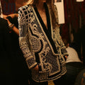 Liu Ming Hot Sells 2023 Fashion Luxury Women V Neck Long Sleeve French Retro Beads Blazer Jackets Coat