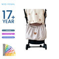 Universal Nylon Stroller Organizer with Diaper Storage and Hanging Toys Storage Bag Fits All Strollers and Baby Crib