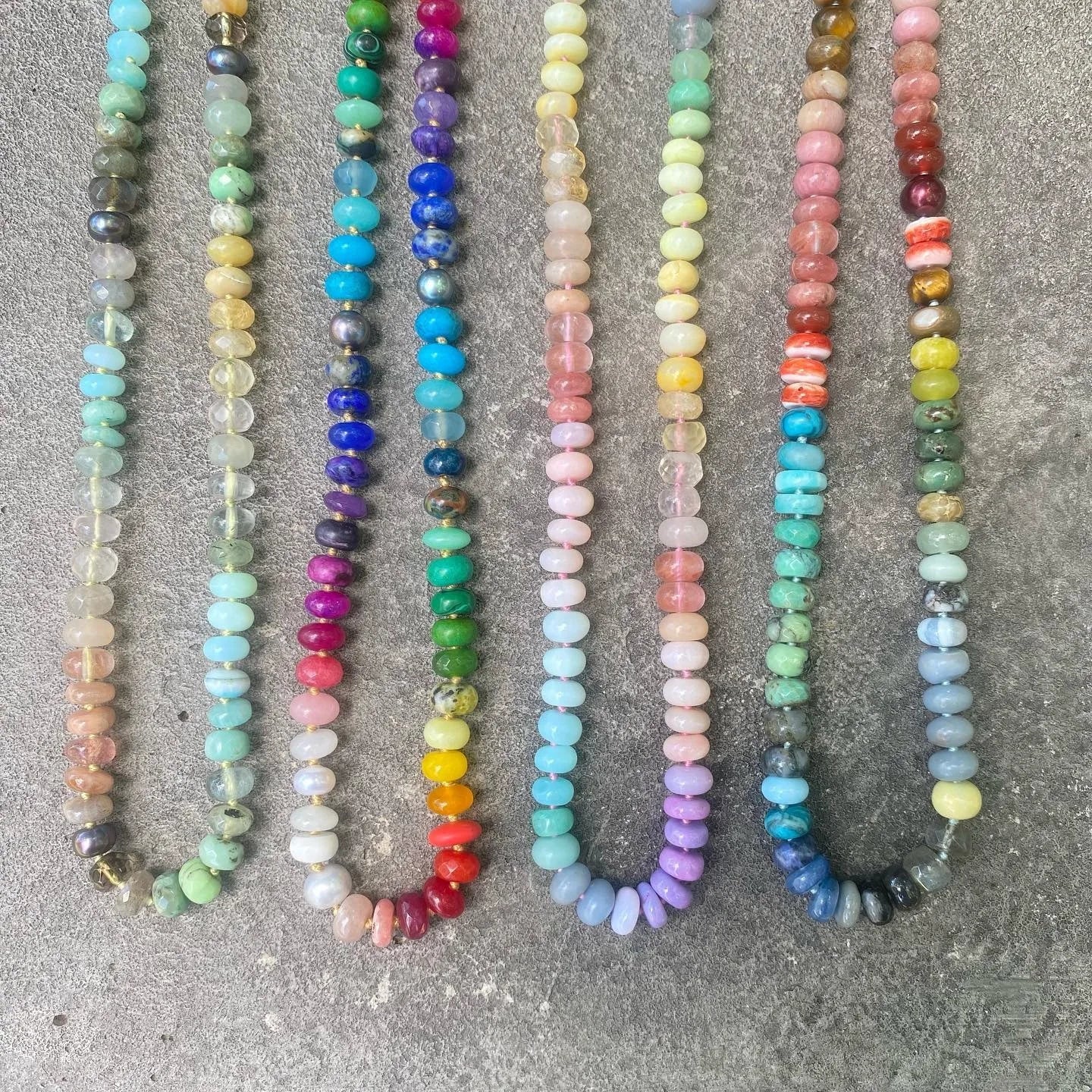 Yuma Summer Beach Tropical Fruit Color 4x8mm Dyed Jade Rondelle Beaded Sailor Clasp Hook Choker Best Birthday Gift