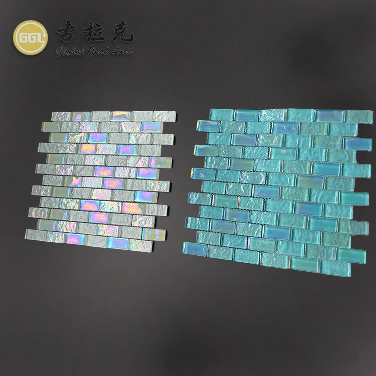 Hot Sale New Flexible and Various Blue Glass Tiles Swimming Pool Mosaic Tile