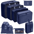10 Pcs Set Fashion Cosmetic Bag Stock Large Professional Waterproof Travel Makeup Toiletry Strong Zipper Closure Polyester Bag
