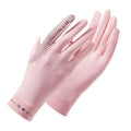 Women's Touchscreen Cycling Gloves Lightweight Sunscreen Fingerless Elastic Ice Silk Breathable Non-Slip Outdoor Party Sports