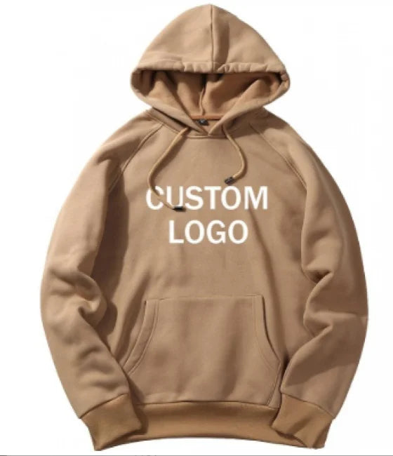 Wholesale Solid Custom Sweatshirt Fitness Gym Men Autumn Long Pockets Sleeve Hooded Pullover
