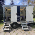 OEM Toilet Trailer Luxury Portable Restroom High Quality Mobile Toilets Trailer China Factory  for Party Parks Rental