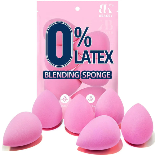 0 Latex Blender Super Soft Makeup Sponge Set Makeup Sponges for Foundation Liquid Cream and Powder Pink Beauty Sponge