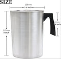 Candle Making Pouring Pot Double Boiler Aluminum Wax Melting Pitcher for 4 Pounds Wax
