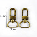 Meetee BF072 19mm Bag Hardware Accessories DIY Handmade Connective Bag Buckle Metal Swivel Dog Hook Buckle Spring Hook
