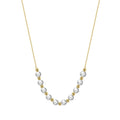 RINNTIN GPN23 Trendy Freshwater Baroque Pearls Necklace Jewelry Pearl Beads Adjustable 925 Sterling Silver Necklace for Women