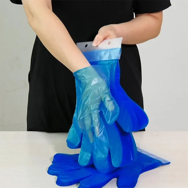 Food Grade Plastic LDPE HDPE Gloves Multipurpose Disposable Clear Transparent Disposable Gloves