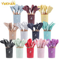 Nonstick 12 Pcs Non Stick Food Grade Material Set Kitchen  Silicone  Utensils Support for Spoon and Utensils Sets