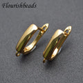 New Arrival 18K Gold Plated Hook Earring for Pearl Stone DIY Earring Making Accessories