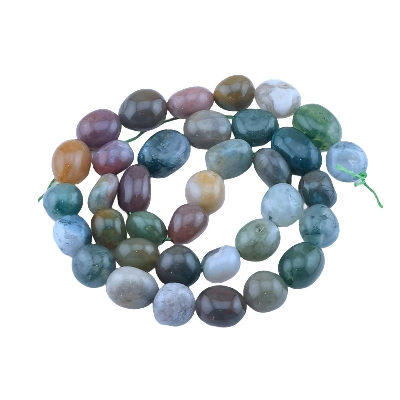 Aquatic Agate 8-12mm Gemstone Irregular Shape Stone Wholesale Crystal Factory Cheap Price 8-12mm Glass Beads for Jewelry Making