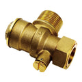 Manufacturer ByPass Valve Heating Control 2 Years Warranty DN15 PN16 Brass Lockable Ball Valve for Water Meter Use