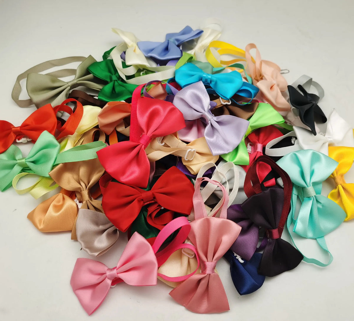 Mix Colors Wholesale Adjustable Pet Grooming Accessories Rabbit Cat Dog Bow Tie