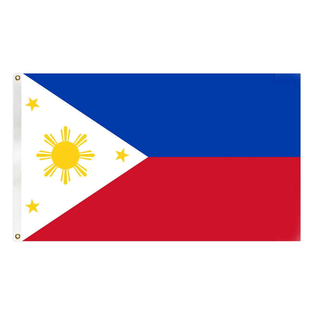 3X5FT Vivid Color and UV Fade Resistant All Different Countries Professional Flag Factory Philippines Flag