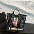 2025 Hot Selling Nezha Anime Tote Bags Nylon PVC Composite Material Large Capacity Casual Shopper Shoulder Bag