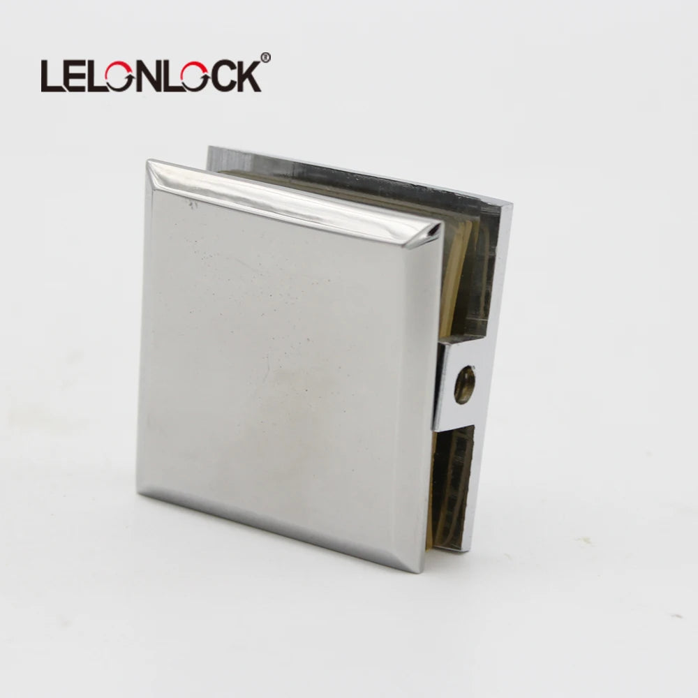 Bathroom Shower Glass Door Clamp Any Angle Cabinet Glass Clip Anti-rust Stainless Steel Square Type Glass Corner Hinge