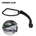 RIDERACE 1PC Handle Rear View Mirror Adjustable Bike Clear Wide Range Back Sight Anti-Shock Glass Lens Cycling Reflector Parts