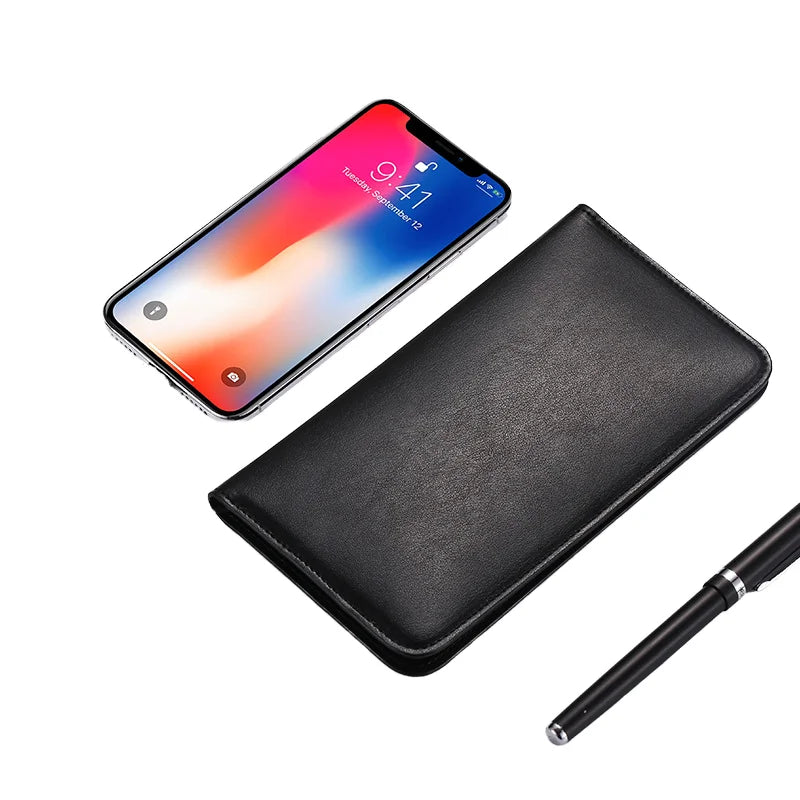 Custom Logo Business Gifts Portable Charging Wallet with Mobile Power and Line Charging Treasure Card Package for Tote Bags