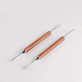 Hot Selling Coffee Art Needle Stainless Steel Latte Art Spoon Art Pen Wooden Handle Coffee Pull Flower Needle