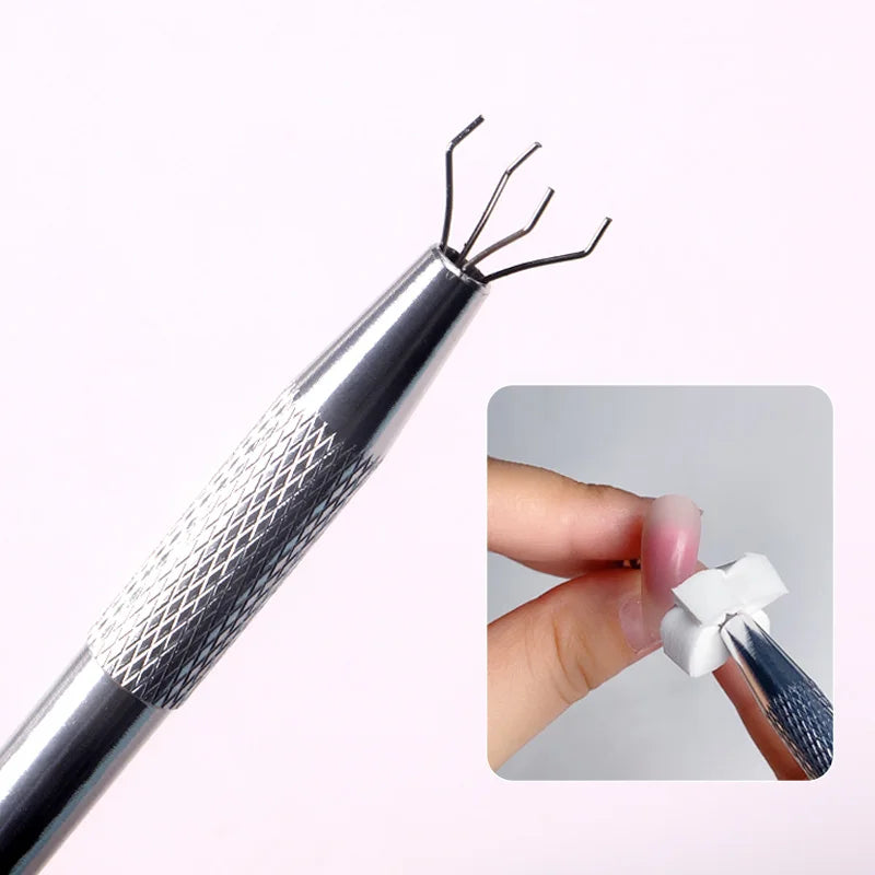 TSZS Professional Jewelry Holder Pick-up Tool Stainless Steel 4 Prongs Claw Tweezers Diamond Gems Prong Tweezers Catcher