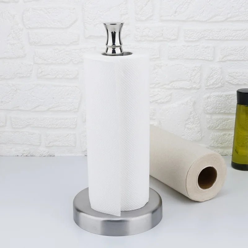 Hot Selling Modern Durable Stainless Steel Bathroom & Kitchen Paper Towel Holder Multifunctional Table Top Stand
