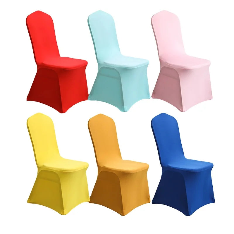 Stretch Elastic Spandex High Elastic Plain Dyed Solid White/black/navy Blue Chair Cover Chair Slipcover Full Cover