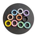 Colorful Metal O Ring Spring Clasp Openable Round Carabiner Keychain Clips Hook Dog Chain DIY Jewelry Buckle Connector