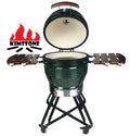KIMSTONE Xl 22 Inch Ceramic Charcoal Griller Expert Grill Kamado Pellet Grill Parilla Grill Bbq Smoker Lifestyle Barbecue Inox