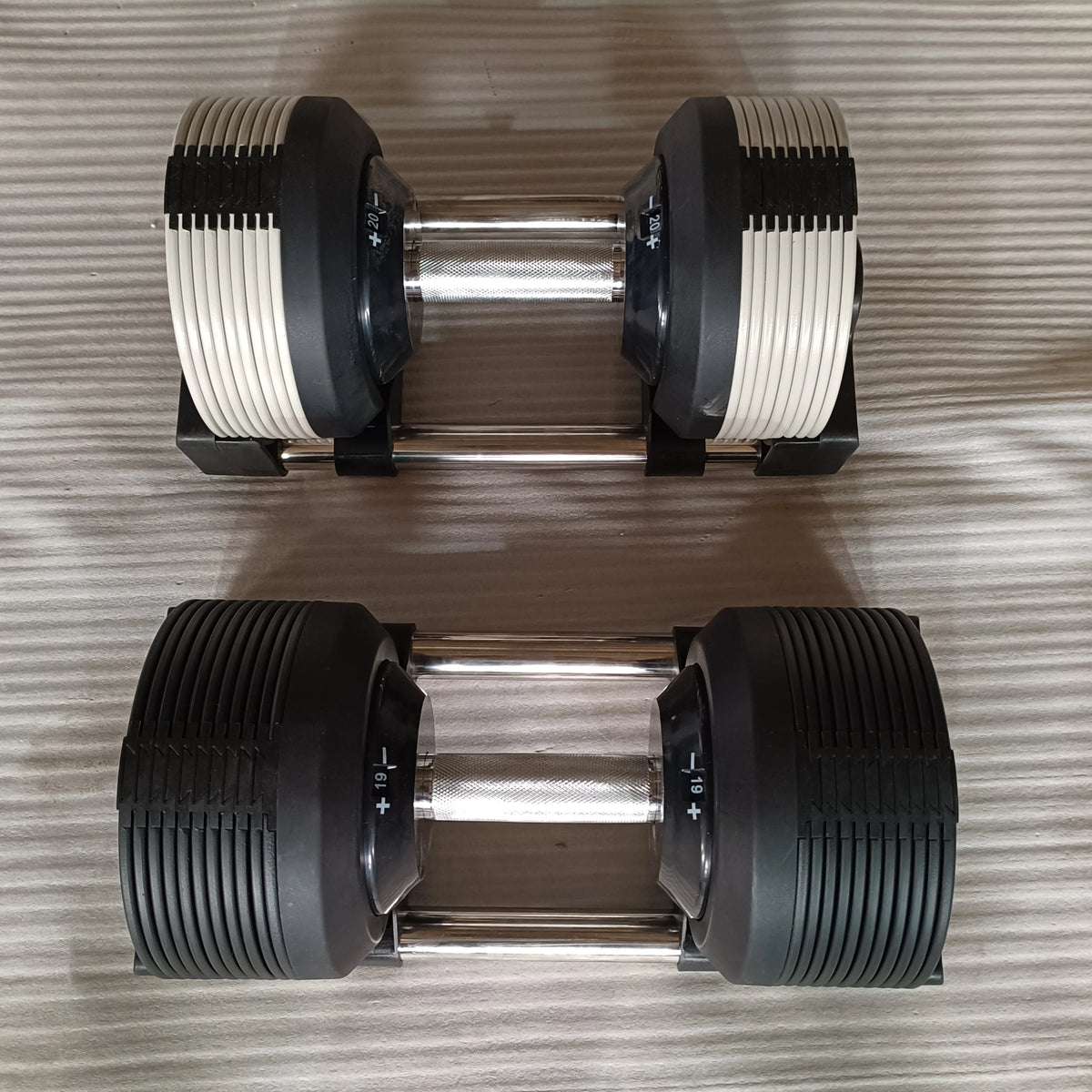 Wholesale 32KG Adjustable Dumbbell 1KG Increment Free Weights Chrome Coated Dumbbells
