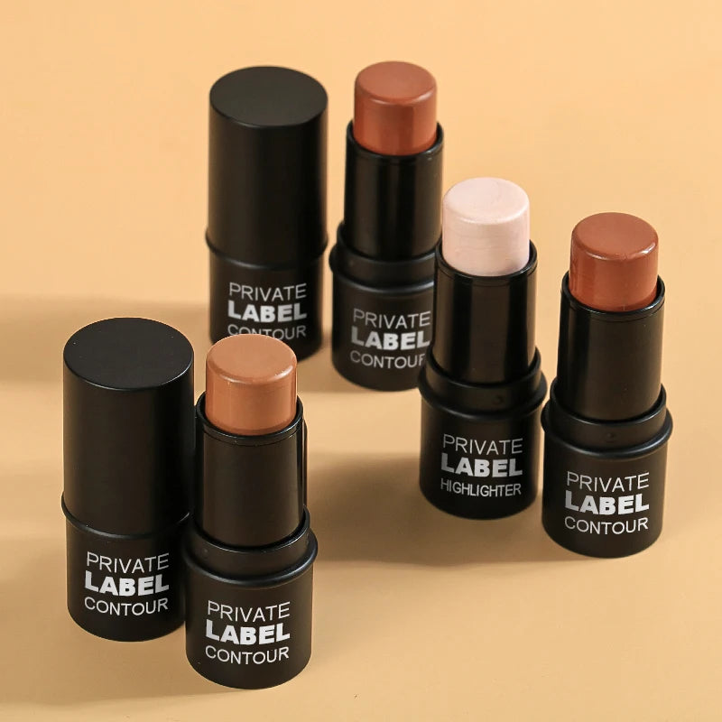 Cruelty Free Private Label Highlighter Stick Rainbow Lightweight Cream Face Highlighter Stick for Cheeks Eye