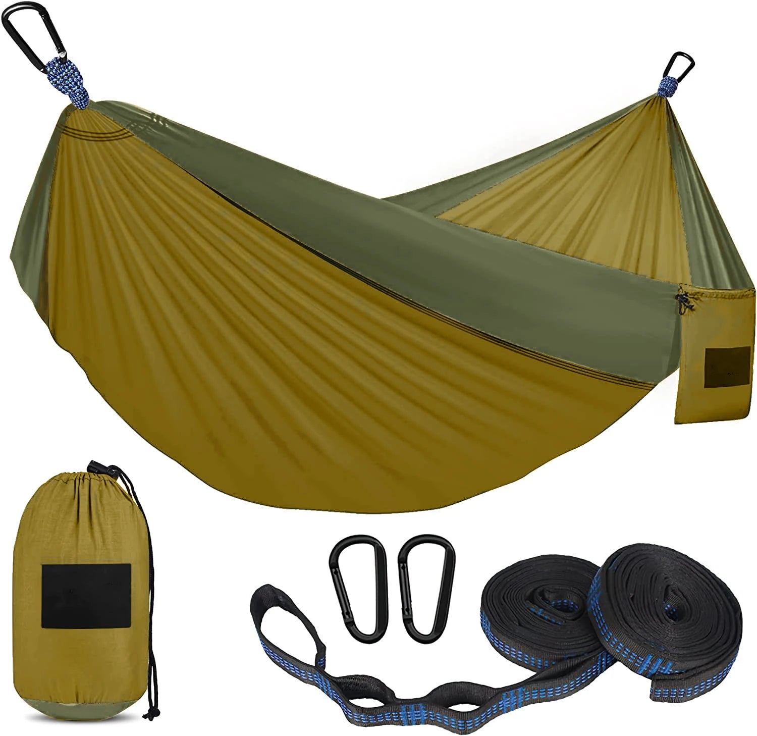 Camping Hammock Portable Parachute  Hammock Single or Double Hammock Camping Accessories for Outdoor Springs