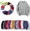 Wholesale Fleece Pullover Unisex Oversized Crewneck Sweatshirt Manufacturer Custom Embossed Logo Sweatshirt Heavy Weight