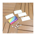 MDFSUB Polyester Eco-Friendly Gloss White Promotional Name Badges for Welcome Gifts Blank Sublimation Buttons Pins