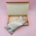 LOW MOQ 50PCS Private Label Customized Luxury Soft Satin Silk All-Season Aromatherapy Lavender Eye Pillow for Yoga Meditation