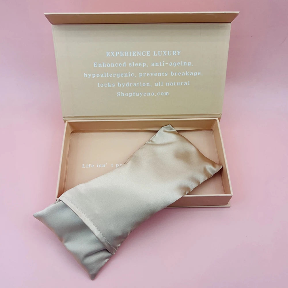 LOW MOQ 50PCS Private Label Customized Luxury Soft Satin Silk All-Season Aromatherapy Lavender Eye Pillow for Yoga Meditation