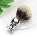 Excellent Quality Custom Logo Shaving Brush Silver Metal Handle Shaving Brush Silver Tip Badger Hair Soap Shaving Cream Brush