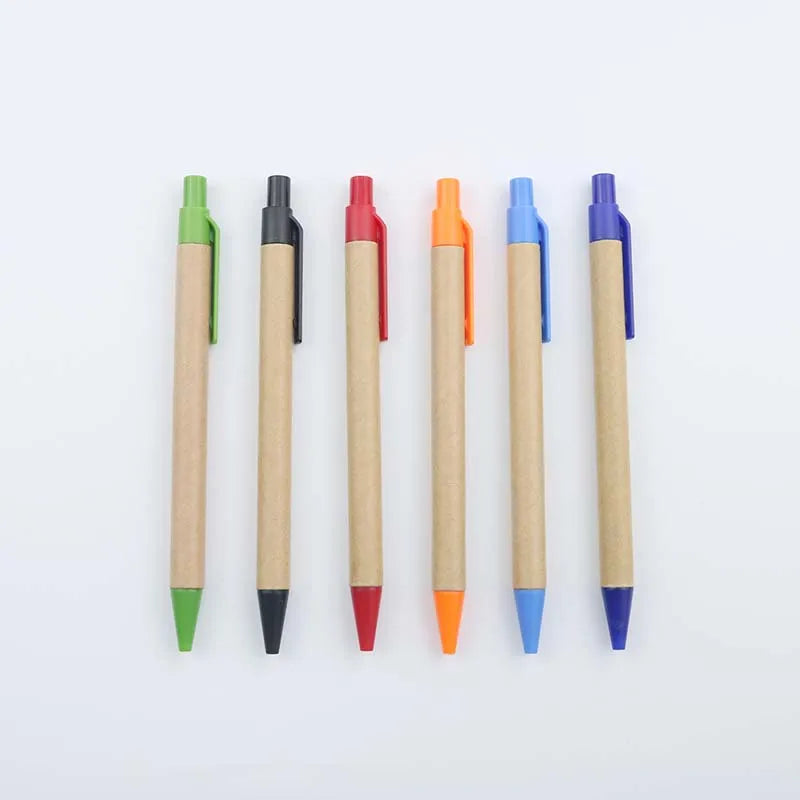 Cheap Promotional Eco Friendly Bamboo Paper Pen with 1.0mm Tip and Custom Logo