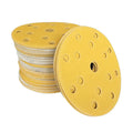 100pcs 6 Inch 15 Hole Car Sandpaper Self-Adhesive 150mm Polishing Pad Dry Grinder Putty Sanding Machine Abrasives