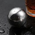 Hot Sale Wine Chiller 38mm Ice Cube Ball Round Shaped 304 Stainless Steel Chilling Stone Balls Whiskey Metal Ice Balls