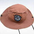Custom Laser Hole Fisherman Cap Fishing Hat With Windproof Rope String Fisherman Bucket Hat Quick Dry Nylon Wide Brim Boonie Cap