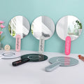 Zonyin Custom Logo Handheld Makeup Mirror Portable Large Plastic Frameless Travel Cosmetic Mirror Personalized Wholesale