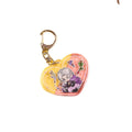 Custom Printed Digital Photo Irregular Shape Acrylic Waterproof Keyring Glitter Key Tag Plastic Keychains with Engraving