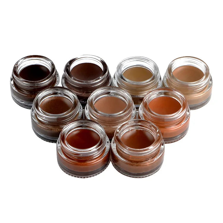 9 Color Herbal Wholesale Private Label Bottled Super Waterproof Eyebrow Gel Colored Brow Pomade