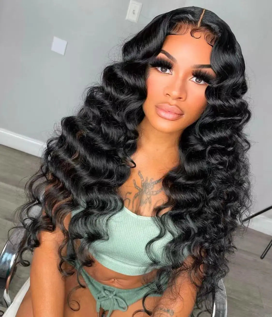 Vendor's Fast Shipping Short Bob Wig Deep Curly Wave Transparent Full Lace Front Raw Indian Virgin for 13*4  Lace Frontal Wig