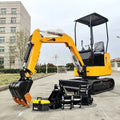 Free Shipping! EPA Farm Mini Excavators with Hyundai for  Engine Small 1.2 Ton Digger Machine at Prices